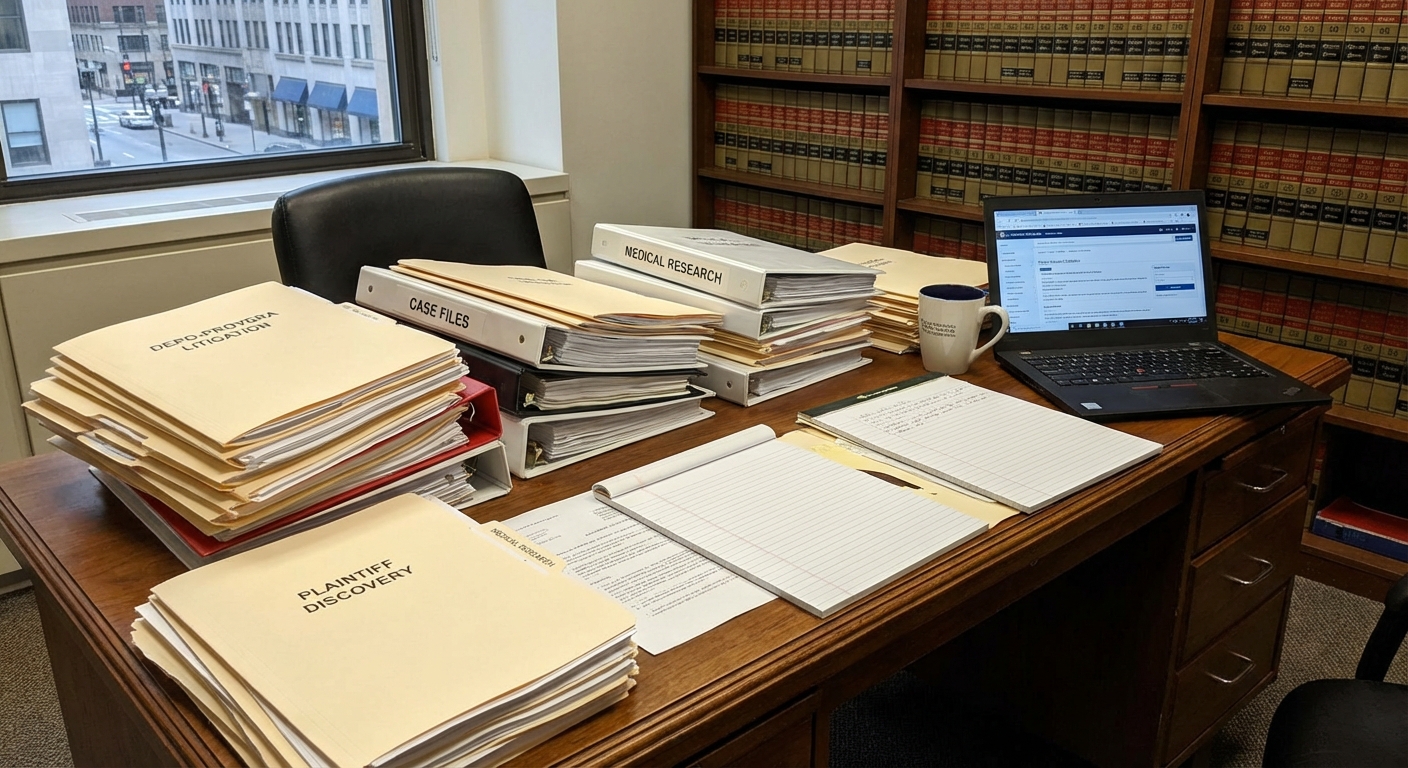 Legal documents and research papers representing ongoing litigation