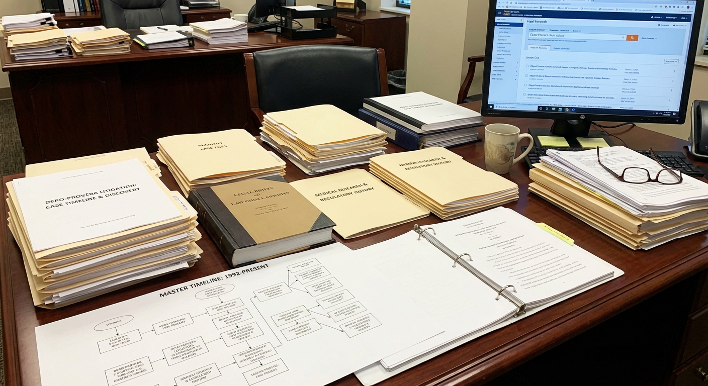 Legal documents and research papers representing ongoing litigation