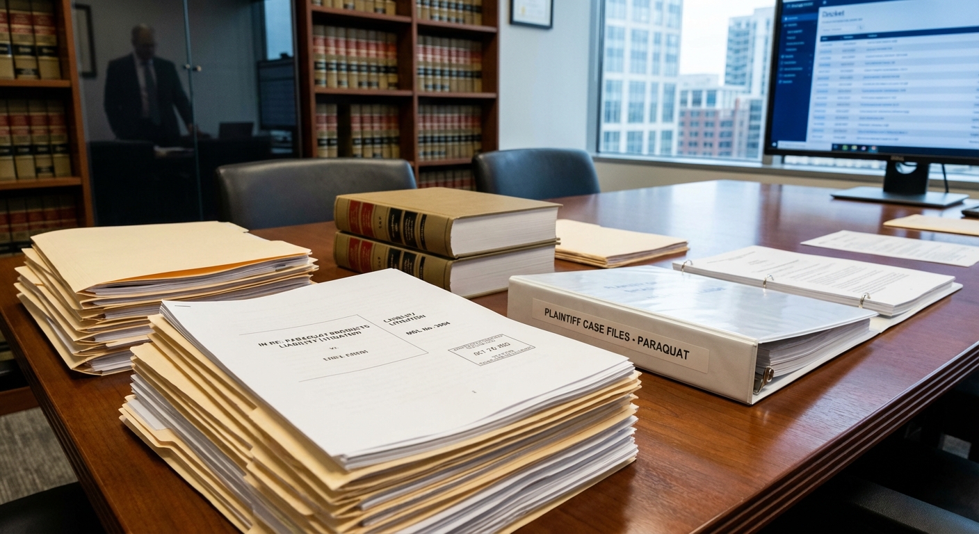 Legal documents representing ongoing Paraquat litigation